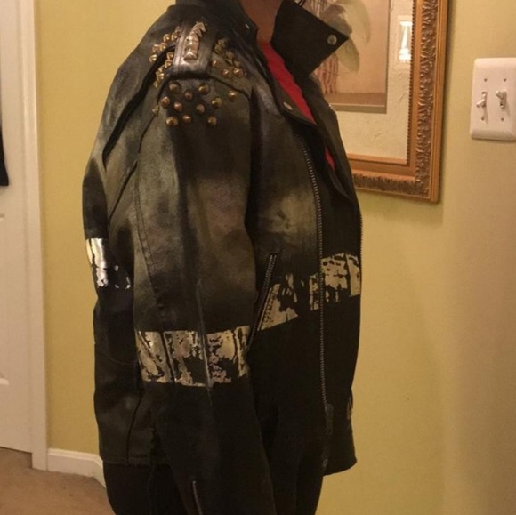 COPY - Rag Union Studded Coated REAL leather ja… - Picture 3 of 7